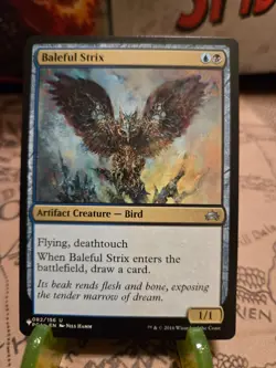 MTG Baleful Strix The List Reprints Regular Uncommon NM - Image 1
