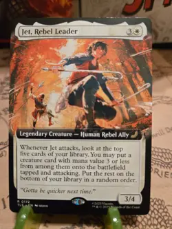MTG Jet, Rebel Leader Avatar: The Last Airbender: Eternal-Legal Extended Art NM - Image 1