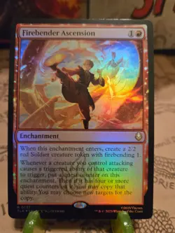 MTG Firebender Ascension Avatar: The Last Airbender Foil Rare NM - Image 1