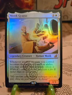 MTG Monk Gyatso Avatar: The Last Airbender: Eternal-Legal Foil Rare NM - Image 1