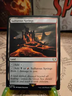 MTG Sulfurous Springs Commander: the Lord of the Rings Regular Rare NM - Image 1