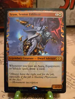 MTG Sram, Senior Edificer March of the Machine: Multiverse Legends Foil Rare NM - Image 1