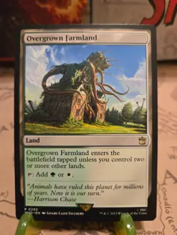 MTG Overgrown Farmland Universes Beyond: Doctor Who Regular Rare NM - Image 1