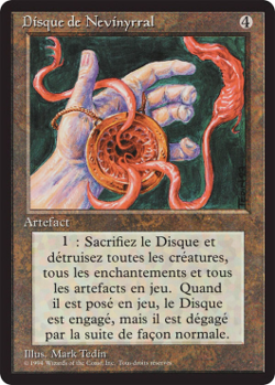 Magic MTG - Disque de Nevinyrral - 3eme Ed. BN - PLAYED - FR - Image 1