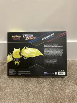 Pokemon TCG Sword & Shield Crown Zenith Regieleki V Collection Box Sealed New - Image 2