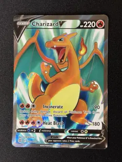 Pokemon TCG - Charizard V 153/172 Full Art Ultra Rare Brilliant Stars NM - Image 1