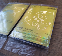 Sealed Pikachu v Gold and Pokeball SWSH145/SWSH146 Pokemon TCG Celebrations - Image 2