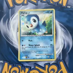 Pokemon TCG Piplup Holo DP03 Black Star Promo - Image 1