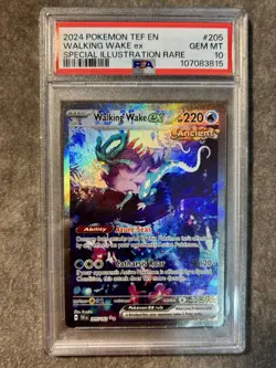 PSA 10 GEM MINT Walking Wake EX SIR 205/162 Temporal Forces 2024 Pokemon - Image 1