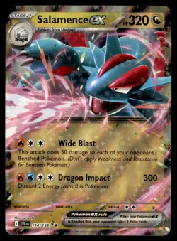 Salamence ex 114/159 Double Rare Journey Together Pokemon Near Mint - Image 1