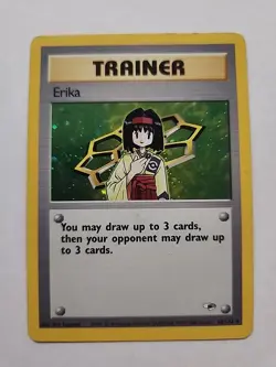 Erika Trainer 016/132 Gym Heroes Holo Rare Pokemon TCG Near Mint! - Image 2