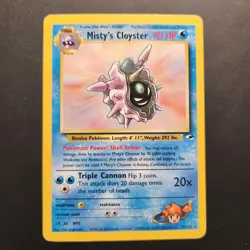 2000 Misty's Cloyster 29/132 - Gym Heroes Non-Holo Regular Rare- Pokemon TCG- LP - Image 1