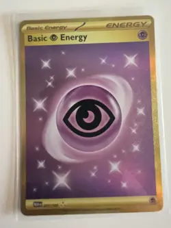 Psychic Energy 207/165 Hyper Rare Holo Near Mint Condition Pokemon 151 - Image 1