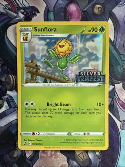 Pokemon TCG Sunflora Silver Tempest Staff Promo Near Mint - Image 1