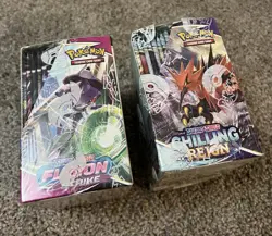 Pokemon Booster Box Fusion Strike + Chilling Reign Lot Of 2 Booster Boxes Sealed - Image 4