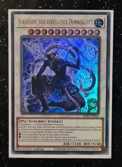 YU-GI-OH! Juraishin, Der Verfluchte Donnergott ALIN-DE043 Ultra Rare DE NM-MINT - Image 1