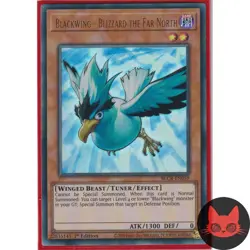 Yugioh Blackwing - Blizzard the Far North BLCR-EN059 Ultra Rare 1st Edition NM - Image 1