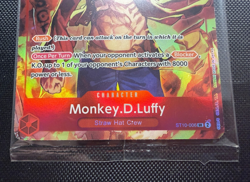 One Piece TCG Monkey D Luffy ST10-006 SR Treasure Booster Set Promo SEALED - Image 2