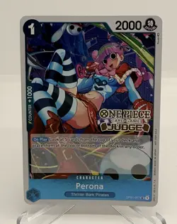 One Piece- Perona Judge Stamped - OP01-077- Alt Art Promo Nm/ Mint - English - Image 1