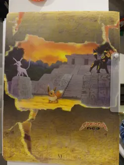 Vintage Neo Discovery Pokemon Card Bundle And Original Binder - Image 1