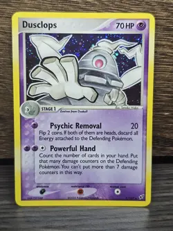 Pokemon Card - Dusclops Deoxys 7/107 Holo Rare Pokemon TCG Vintage 2005 NM - Image 1