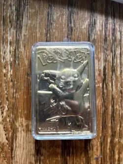 PokemonT Special Edition 23 karat Gold-Plated Trading Card #25 PIKACHU - Image 1
