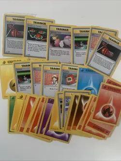 Lot Of Pokemon TCG Trainer And Energy Cards 1999 1st Edition Power plus, Center - Image 1