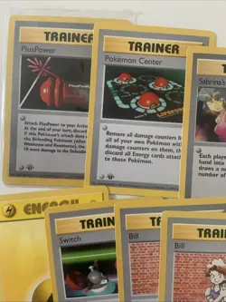 Lot Of Pokemon TCG Trainer And Energy Cards 1999 1st Edition Power plus, Center - Image 2