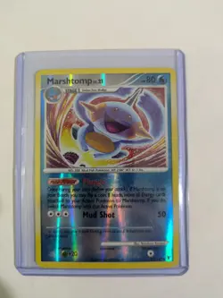 Pokemon TCG Marshtomp 67/147 Holo 2009 English Tomokazu Komiya Art Card - Image 1