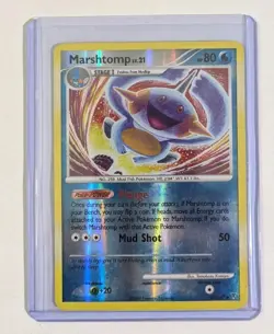 Pokemon TCG Marshtomp 67/147 Holo 2009 English Tomokazu Komiya Art Card - Image 4