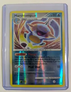 Pokemon TCG Marshtomp 67/147 Holo 2009 English Tomokazu Komiya Art Card - Image 5