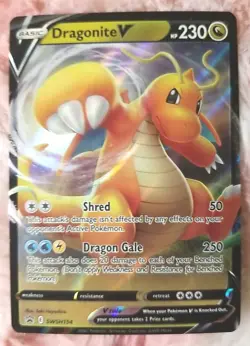 Pokemon Dragonite V SWSH154 SWSH: Sword & Shield Promo Cards Holo - Image 1
