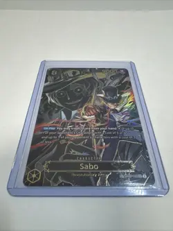 ONE PIECE CCG: SABO OP07-118 full art holo card LIGHTLY PLAYED ng11326 - Image 2