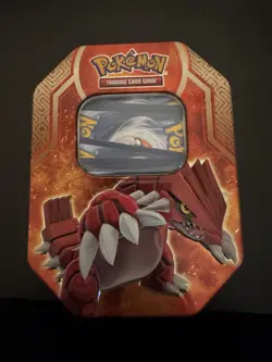 Pokemon 2015 Primal Groudon Collectible Tin With Lot Of Cards - Image 1