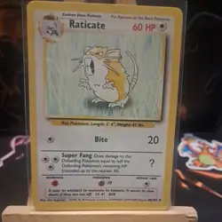 Pokemon Card Raticate Base Set 40/102 - Image 1