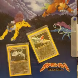 VNT Neo Pokemon Cards and Original Binder Bundle Including Holos - Image 1