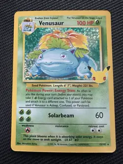 Pokemon TCG Venusaur 15/102 Celebrations 25th Anniversary Card NM SWSH - Image 1