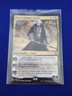 Sorin, Solemn Visitor #202 Planeswalker MTG Khans of Tarkir Mythic Regular NM - Image 1