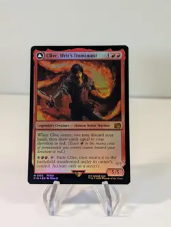 +2 Clive Ifrits Magic The Gathering Final Fantasy Dominant Foil 0133 w/ Base - Image 2
