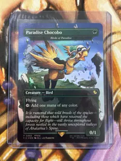 Foil Paradise Chocobo Birds of Paradise (Borderless) #483 MTG Final Fantasy - NM - Image 3