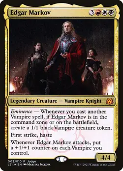 Magic MTG Judge Promo FOIL Edgar Markov NEAR MINT NM - Image 1