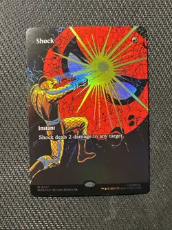 MTG Shock (Borderless) (27) | NM Foil | Spider-Man {MAR} - Image 1