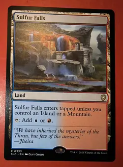 MTG, MAGIC: SULFER FALLS, 0333, BLC, REGULAR, RARE, NM, COMMANDER - Image 1
