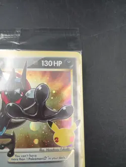 Pokemon TCG Greninja Gold Star SWSH144 Celebrations Black Star Promo Card Sealed - Image 3