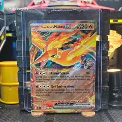 Team Rocket's Moltres ex Destined Rivals Ultra Rare Pokemon TCG 031/182 SV10 - Image 1