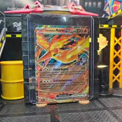 Team Rocket's Moltres ex Destined Rivals Ultra Rare Pokemon TCG 031/182 SV10 - Image 3