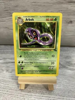 Pokemon TCG Arbok Fossil 31/62 - Uncommon - MP - Image 1