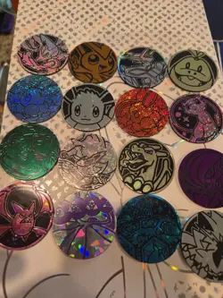 Pokemon TCG Official Coins Lot of 16 Charizars Lucario Eevee Gardevoir - Image 1