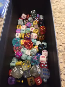 Lot of 280x Official Pokemon TCG Dice - many different sets mixed together. - Image 1