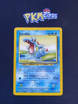 Pokemon TCG Totodile Neo Genesis 81/111 Regular MP. - Image 1